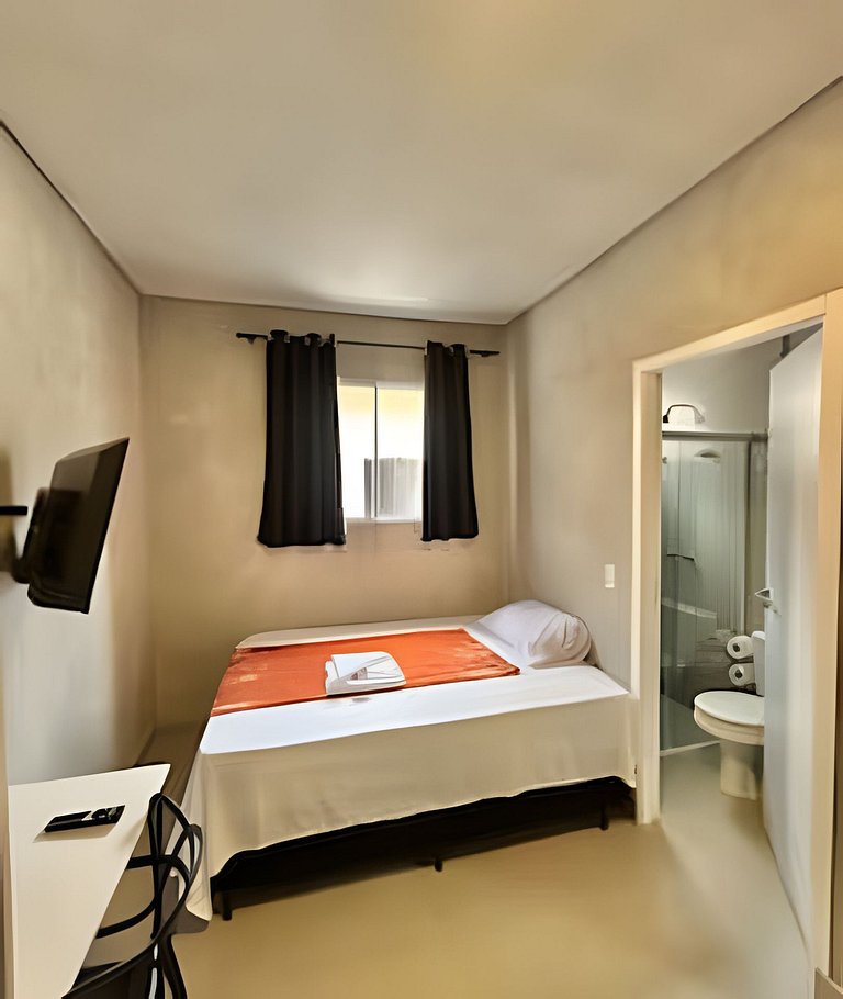 #117 Suíte Inox Aconchegante c/Vaga • Centro